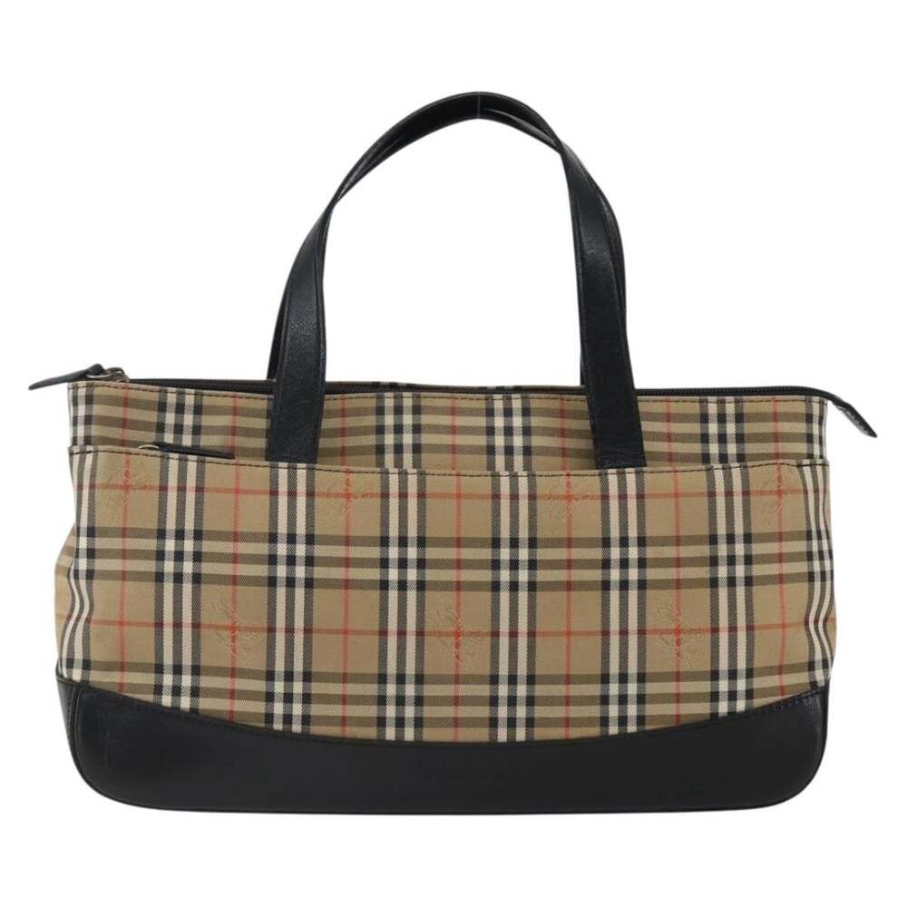 Burberry Nova Check Canvas Handbag Brown